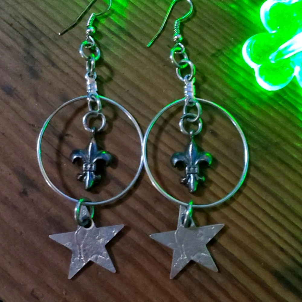 Coin earings - Picture 2 of 6